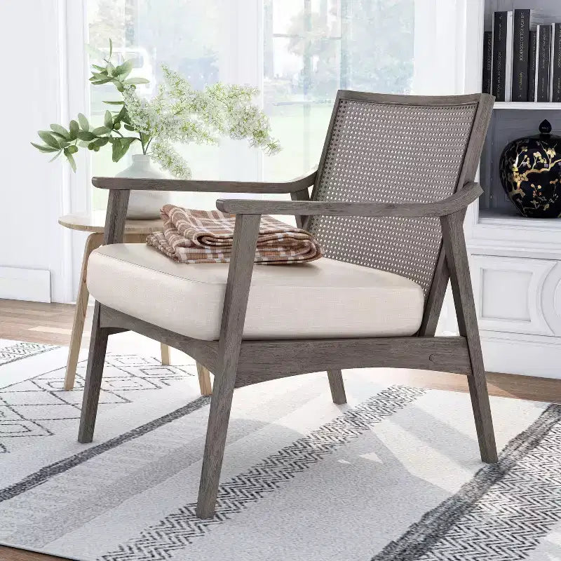 Fauteuil d'appoint avec dossier en rotin Aurelia 24/7 Shop At Home