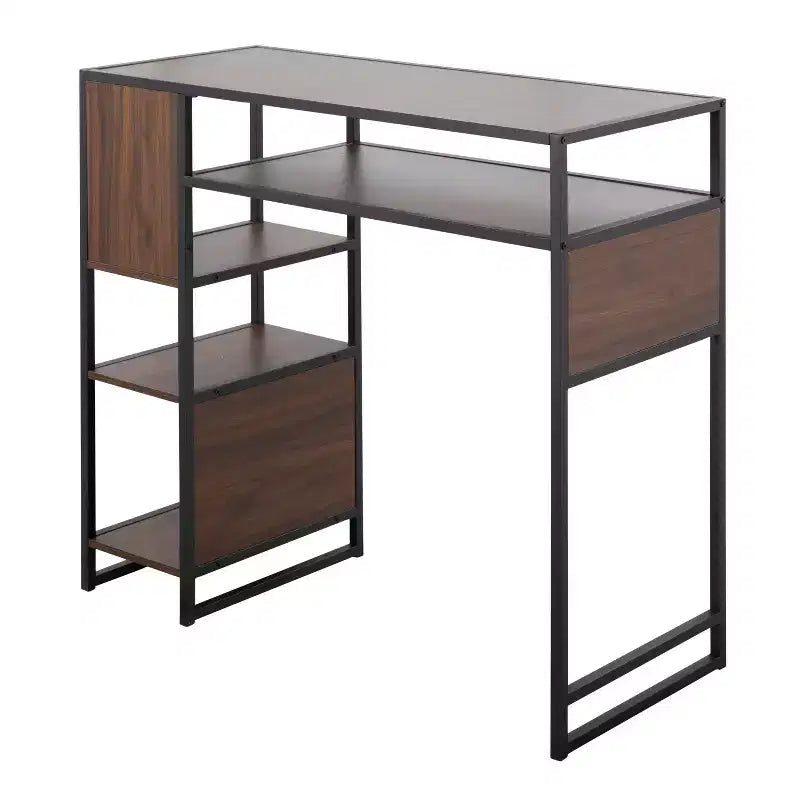Table de Bar en Bois Rectangulaire 43 po - Hauteur Comptoir - Lumisource