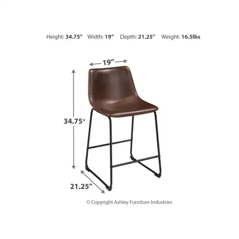 Tabouret de bar rembourré à hauteur de comptoir Centiar – Signature Design by Ashley