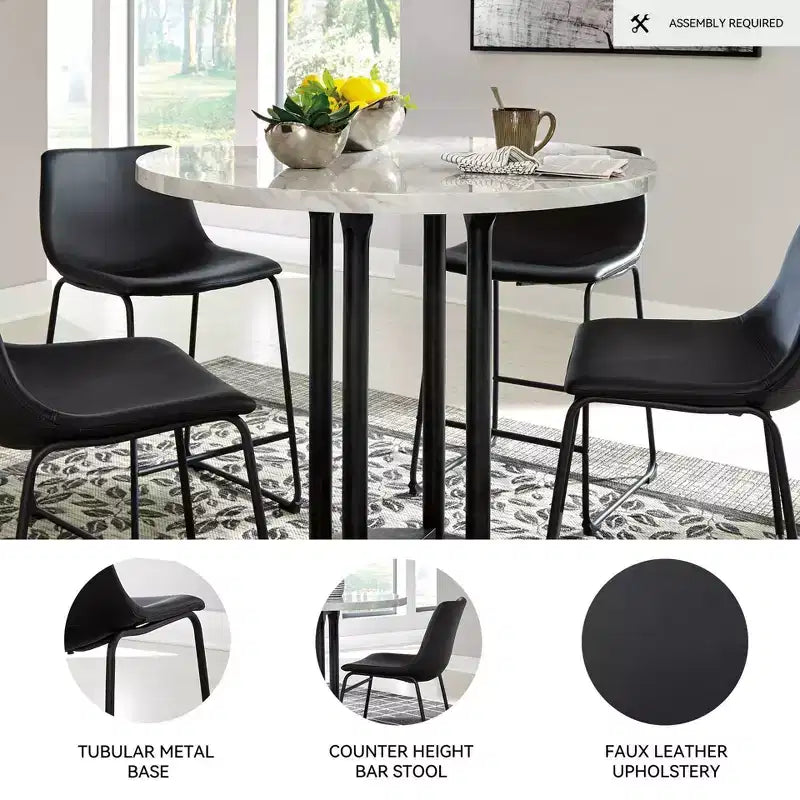 Tabouret de bar rembourré à hauteur de comptoir Centiar – Signature Design by Ashley