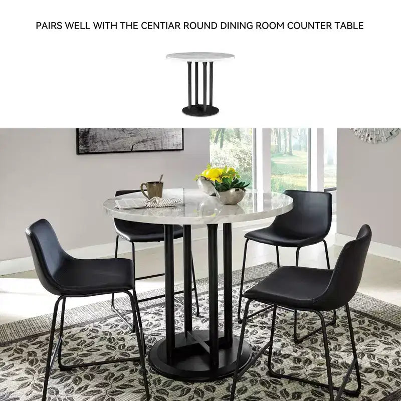 Tabouret de bar rembourré à hauteur de comptoir Centiar – Signature Design by Ashley