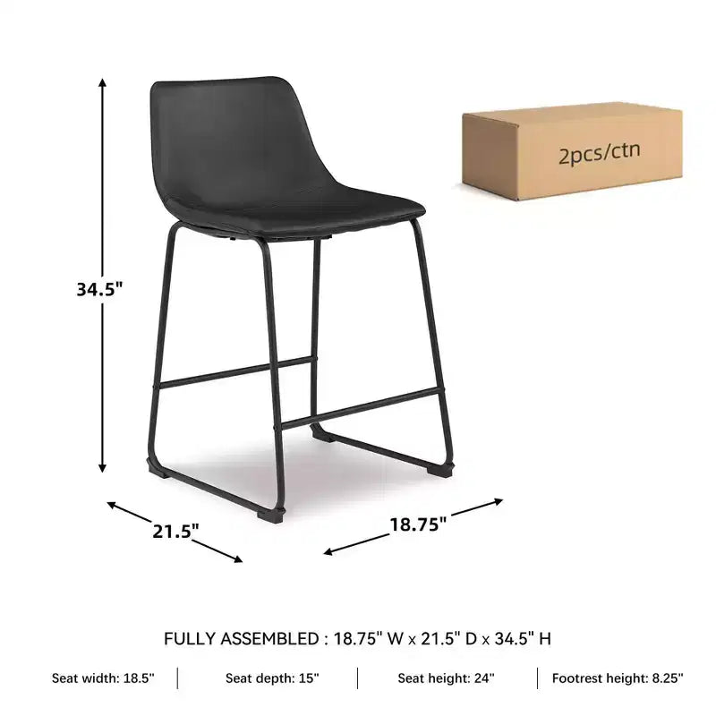 Tabouret de bar rembourré à hauteur de comptoir Centiar – Signature Design by Ashley