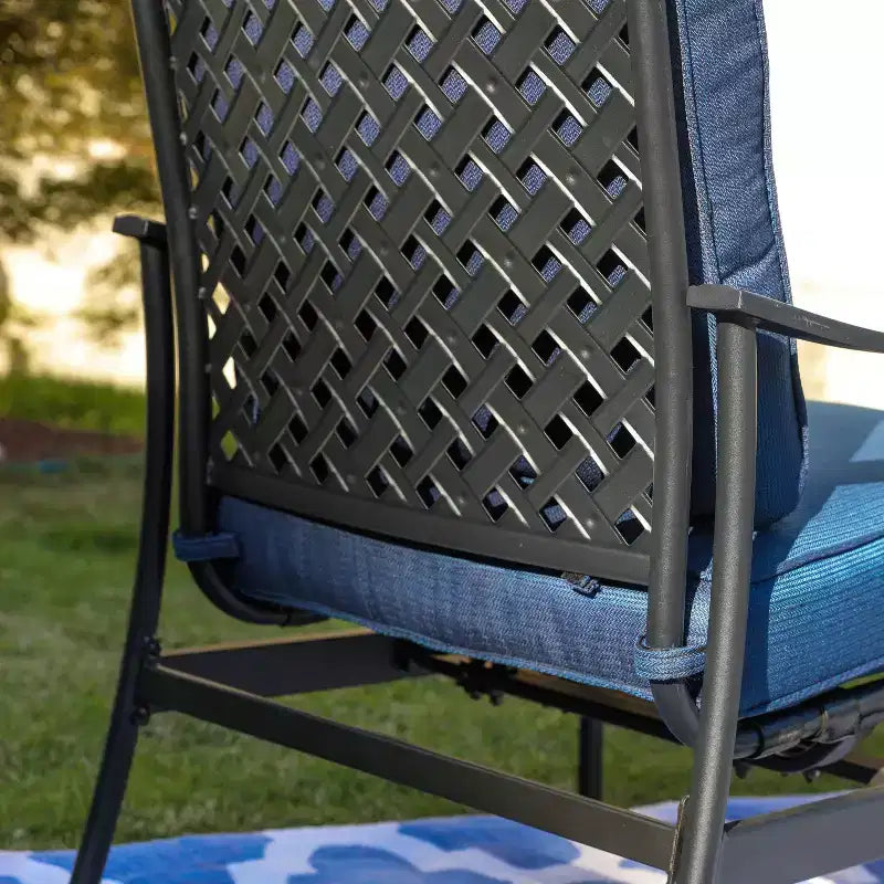 Lot de 2 fauteuils de jardin en acier - Lokatse