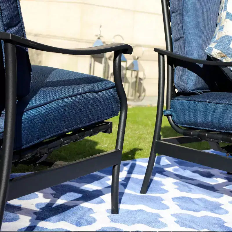Lot de 2 fauteuils de jardin en acier - Lokatse