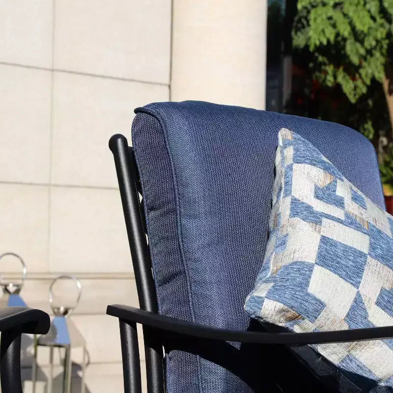 Lot de 2 fauteuils de jardin en acier - Lokatse