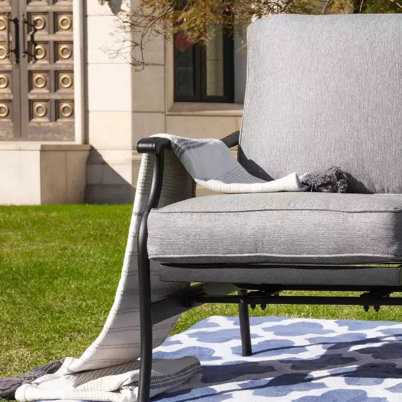 Lot de 2 fauteuils de jardin en acier - Lokatse