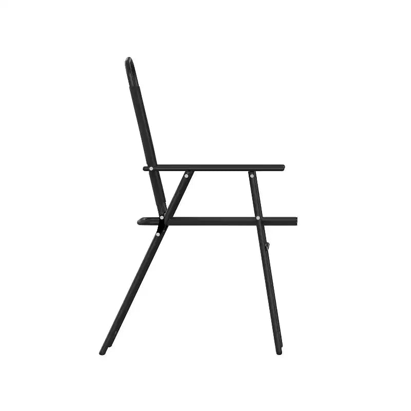 Flash Furniture Lot de 2 chaises pliantes de jardin Mystic, chaises de jardin extérieures en textilène avec accoudoirs