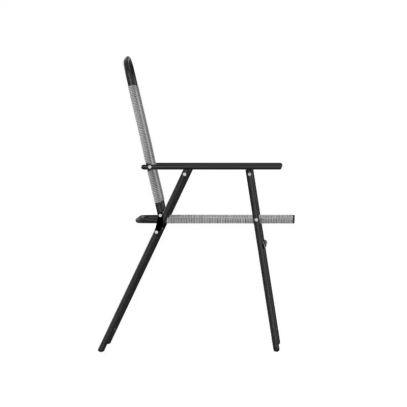 Flash Furniture Lot de 2 chaises pliantes de jardin Mystic, chaises de jardin extérieures en textilène avec accoudoirs