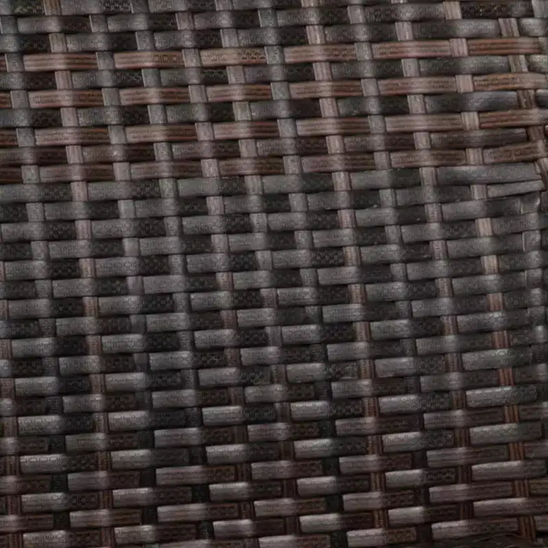 Chaise de salle à manger empilable Emma et Oliver pour l'intérieur et l'extérieur, avec structure en acier et rotin PE résistant aux intempéries