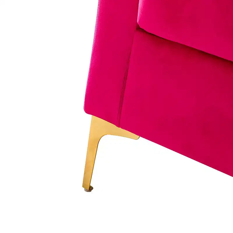 Fauteuil club capitonné contemporain en bois Iapygia avec pieds en métal pour chambre et salon | ART OF LIVING DESIGNS