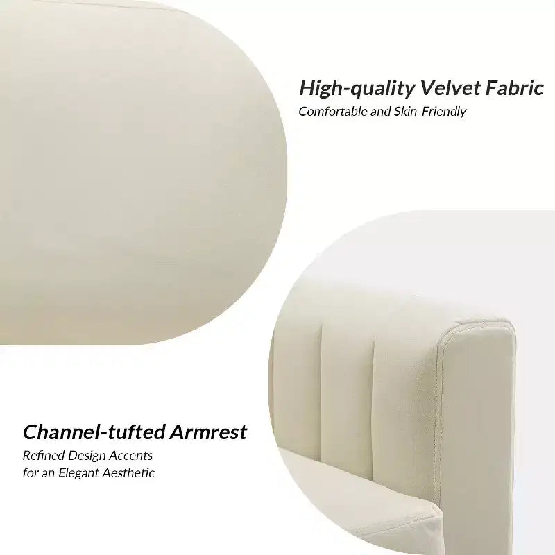 Fauteuil club capitonné contemporain en bois Iapygia avec pieds en métal pour chambre et salon | ART OF LIVING DESIGNS