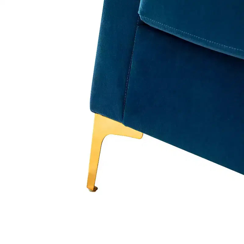 Fauteuil club capitonné contemporain en bois Iapygia avec pieds en métal pour chambre et salon | ART OF LIVING DESIGNS