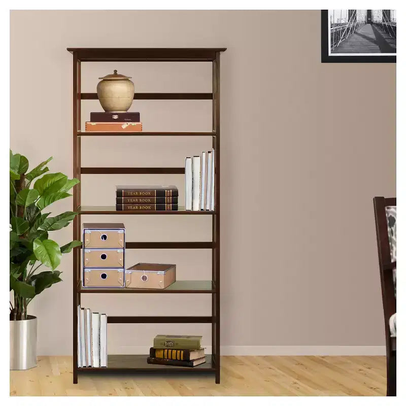 63 Bibliothèque à 5 niveaux de style Mission - Flora Home