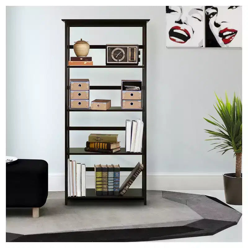 63 Bibliothèque à 5 niveaux de style Mission - Flora Home