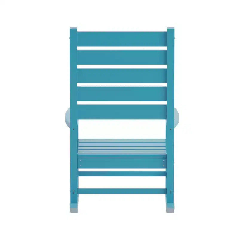 Emma et Oliver – Lot de 2 fauteuils à bascule contemporains en PEHD résistant aux intempéries pour l'intérieur et l'extérieur