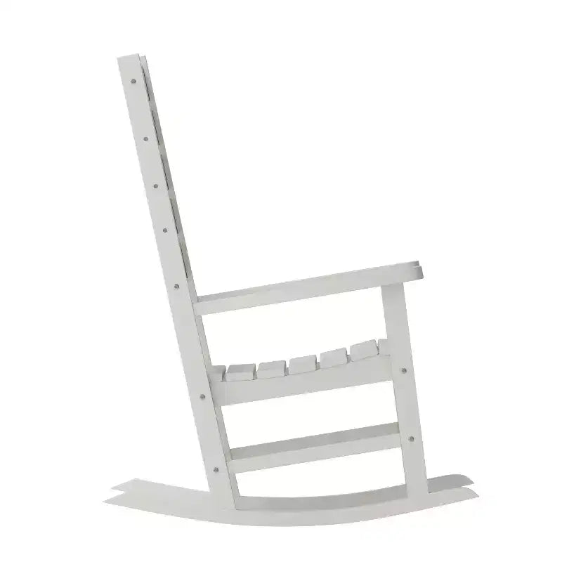 Emma et Oliver – Lot de 2 fauteuils à bascule contemporains en PEHD résistant aux intempéries pour l'intérieur et l'extérieur