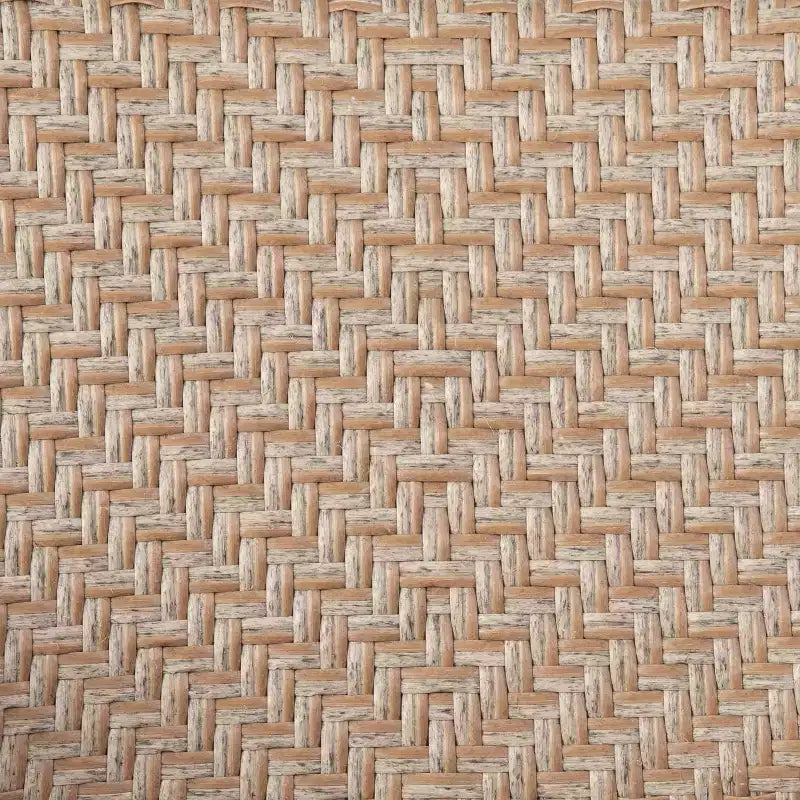Chaise de salle à manger de patio moderne en rotin synthétique résistant à la décoloration et aux intempéries avec cadre en acier renforcé Merrick Lane
