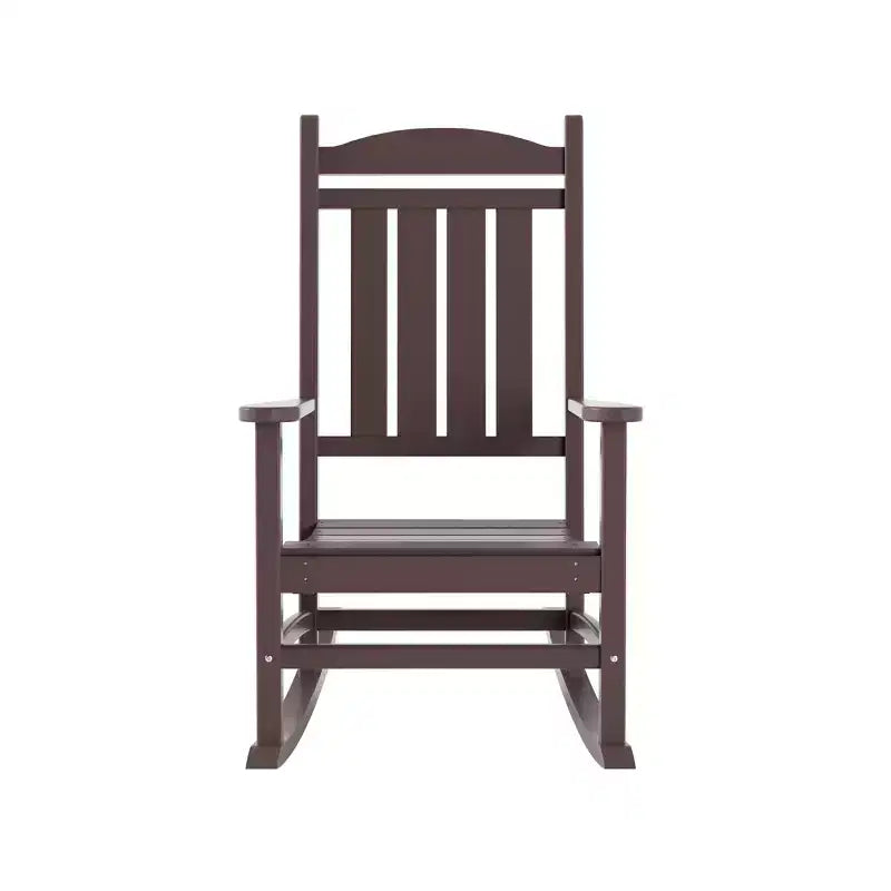 WestinTrends Fauteuil à bascule de véranda classique en polyéthylène résistant aux intempéries (lot de 2)
