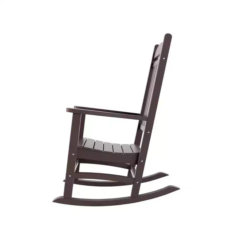 WestinTrends Fauteuil à bascule de véranda classique en polyéthylène résistant aux intempéries (lot de 2)