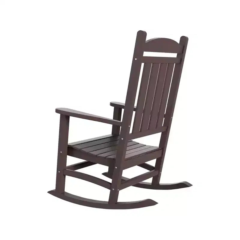 WestinTrends Fauteuil à bascule de véranda classique en polyéthylène résistant aux intempéries (lot de 2)