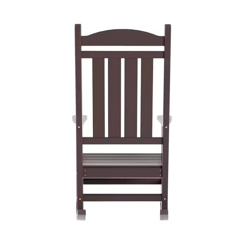 WestinTrends Fauteuil à bascule de véranda classique en polyéthylène résistant aux intempéries (lot de 2)