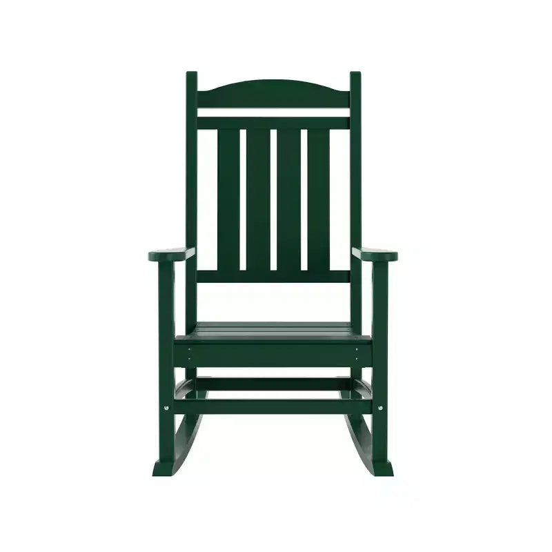 WestinTrends Fauteuil à bascule de véranda classique en polyéthylène résistant aux intempéries (lot de 2)