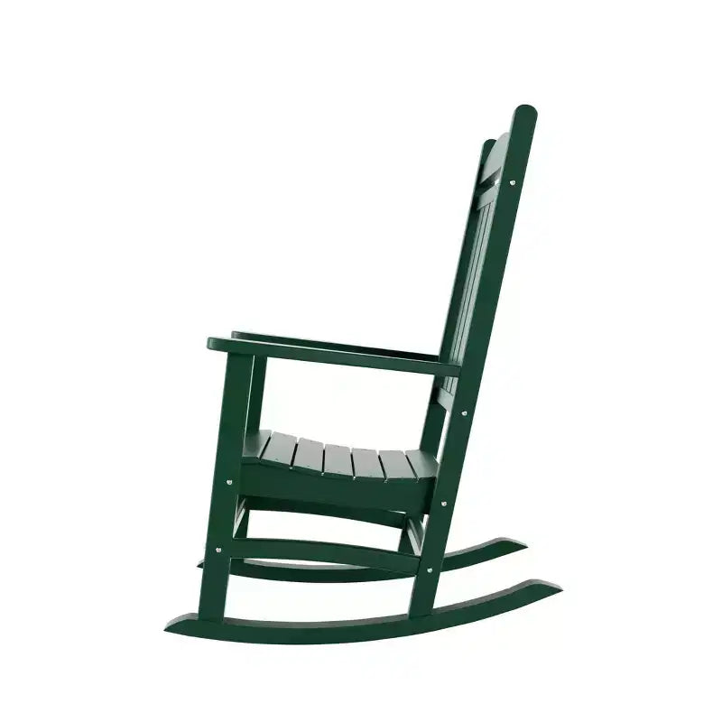 WestinTrends Fauteuil à bascule de véranda classique en polyéthylène résistant aux intempéries (lot de 2)