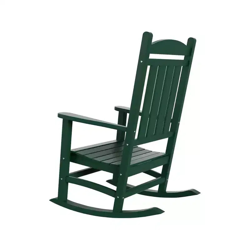 WestinTrends Fauteuil à bascule de véranda classique en polyéthylène résistant aux intempéries (lot de 2)