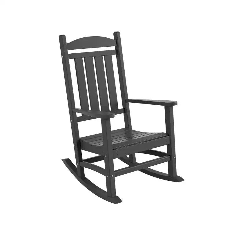 WestinTrends Fauteuil à bascule de véranda classique en polyéthylène résistant aux intempéries (lot de 2)