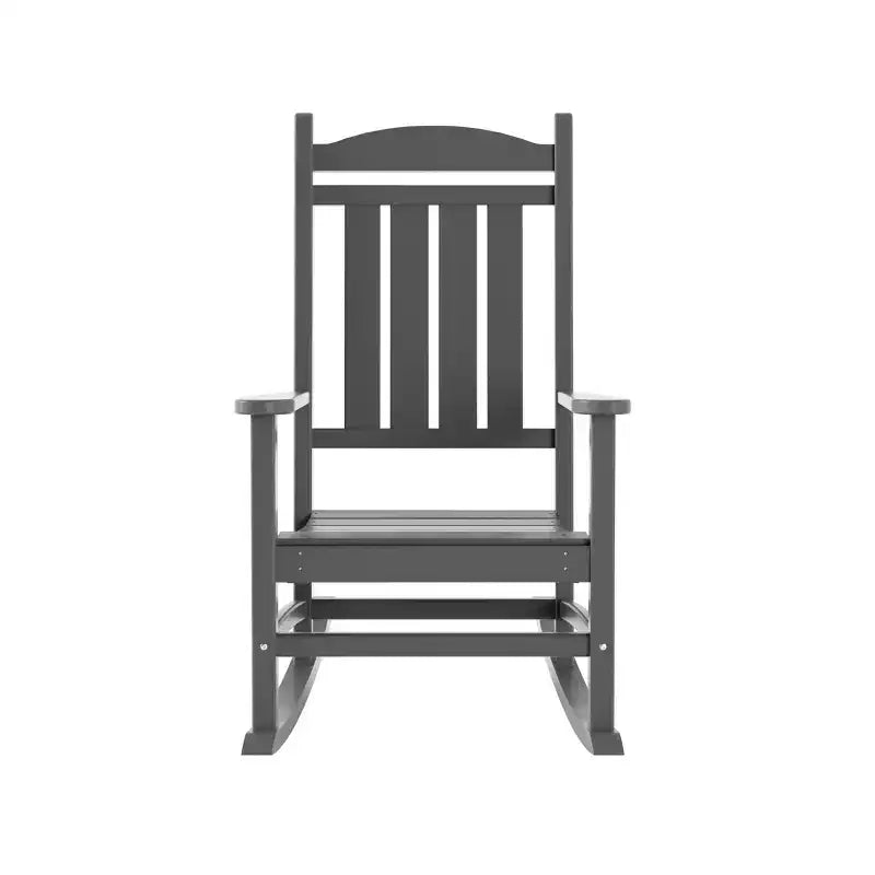 WestinTrends Fauteuil à bascule de véranda classique en polyéthylène résistant aux intempéries (lot de 2)
