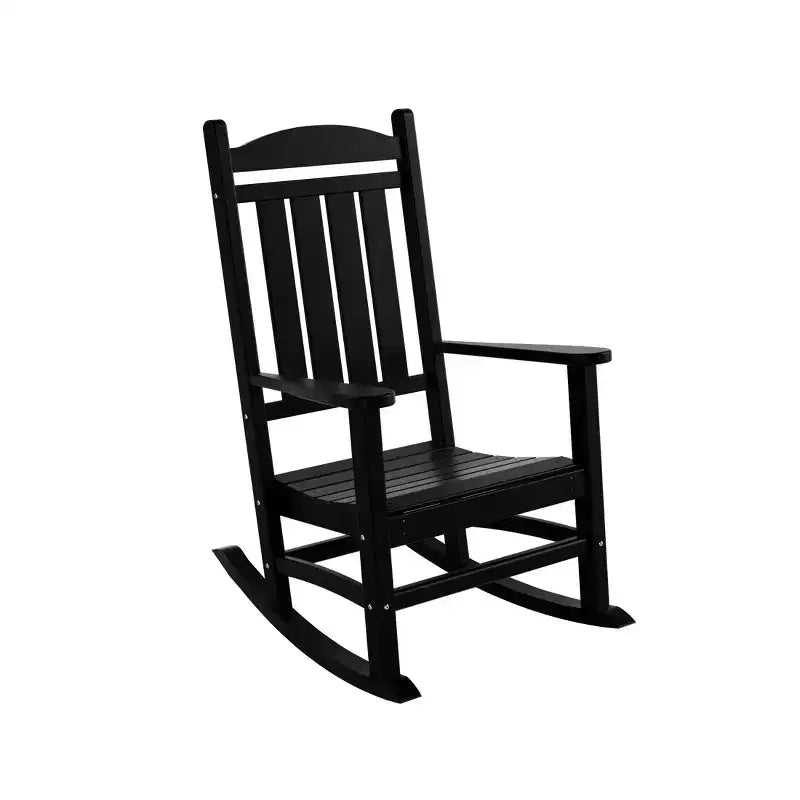 WestinTrends Fauteuil à bascule de véranda classique en polyéthylène résistant aux intempéries (lot de 2)