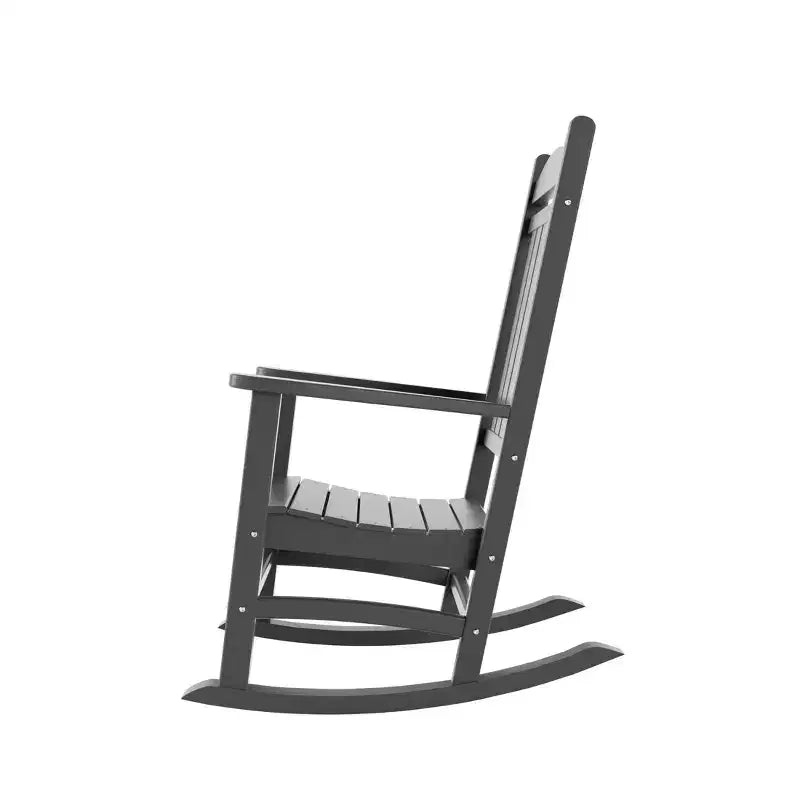 WestinTrends Fauteuil à bascule de véranda classique en polyéthylène résistant aux intempéries (lot de 2)