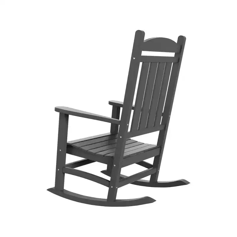 WestinTrends Fauteuil à bascule de véranda classique en polyéthylène résistant aux intempéries (lot de 2)