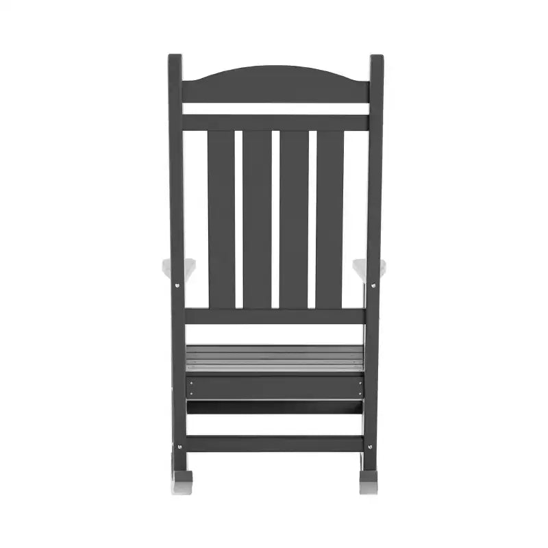 WestinTrends Fauteuil à bascule de véranda classique en polyéthylène résistant aux intempéries (lot de 2)