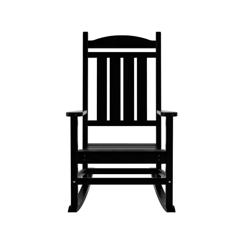WestinTrends Fauteuil à bascule de véranda classique en polyéthylène résistant aux intempéries (lot de 2)