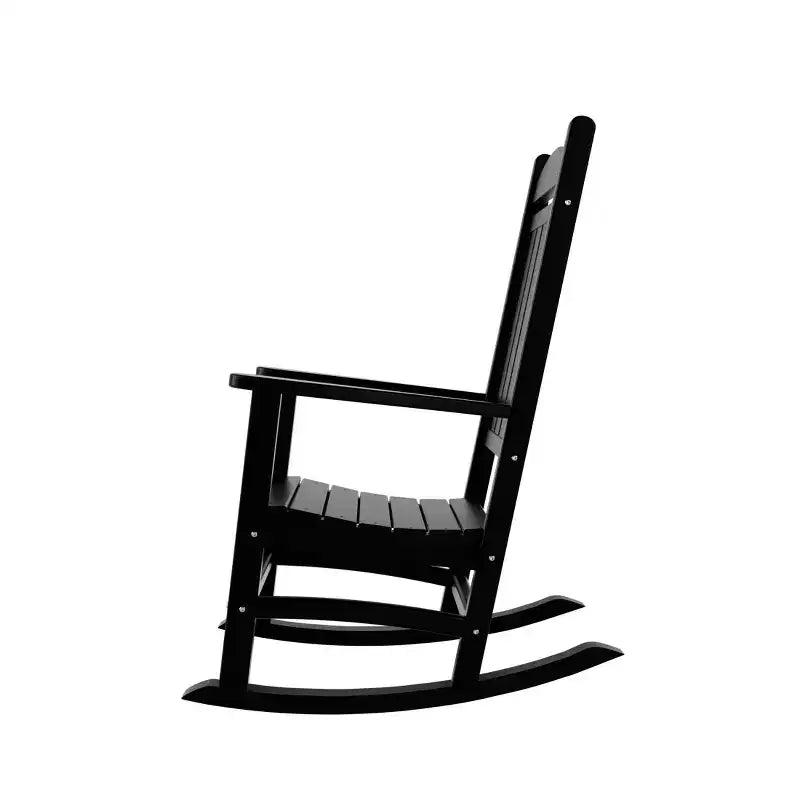 WestinTrends Fauteuil à bascule de véranda classique en polyéthylène résistant aux intempéries (lot de 2)