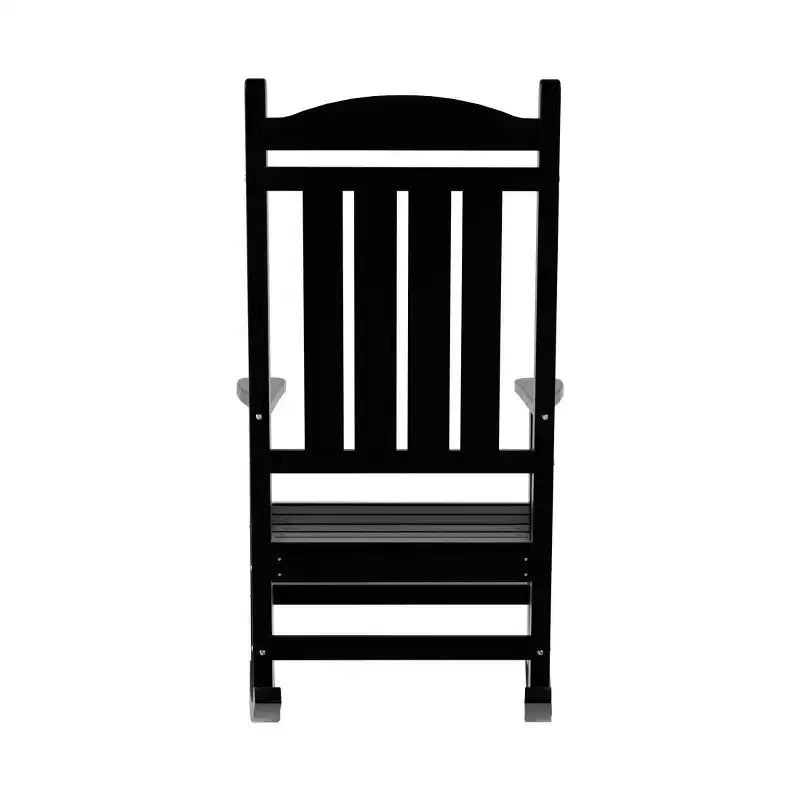 WestinTrends Fauteuil à bascule de véranda classique en polyéthylène résistant aux intempéries (lot de 2)