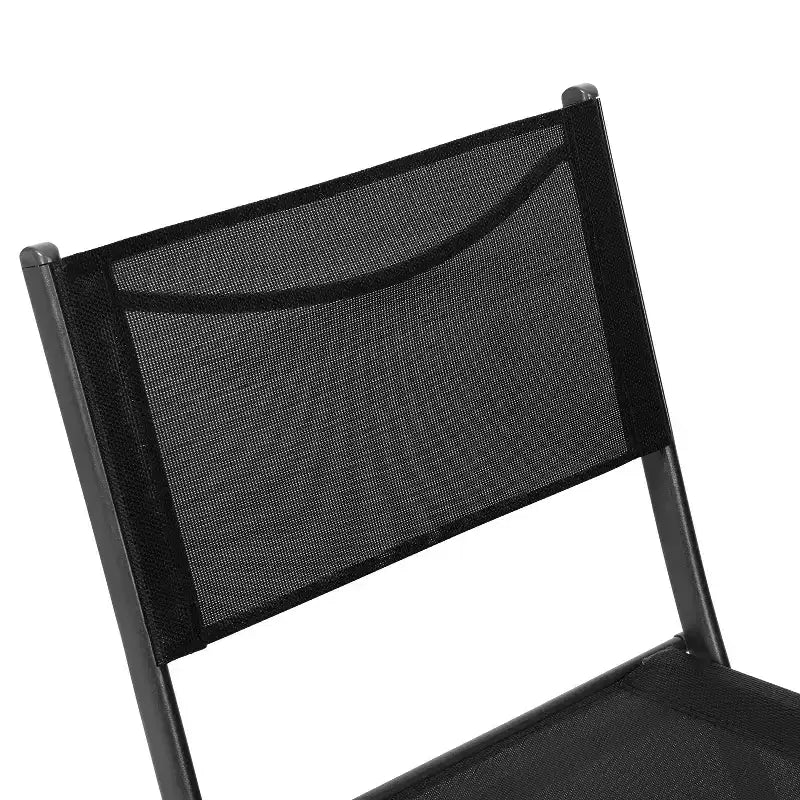 Lot de 4 chaises pliantes Emma and Oliver pour usage intérieur/extérieur avec matériau Flex Comfort et cadres en acier