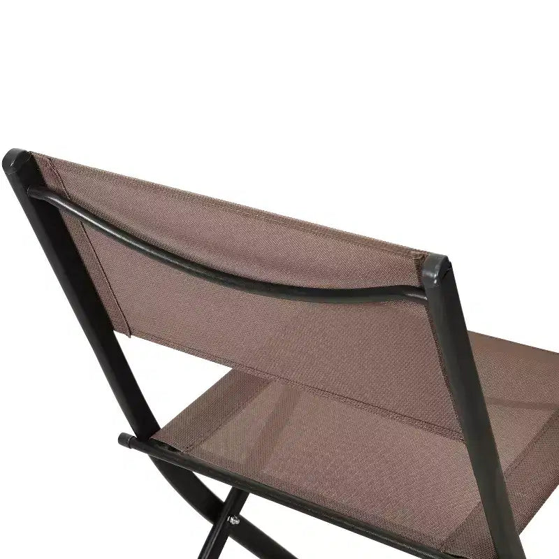 Lot de 4 chaises pliantes Emma and Oliver pour usage intérieur/extérieur avec matériau Flex Comfort et cadres en acier