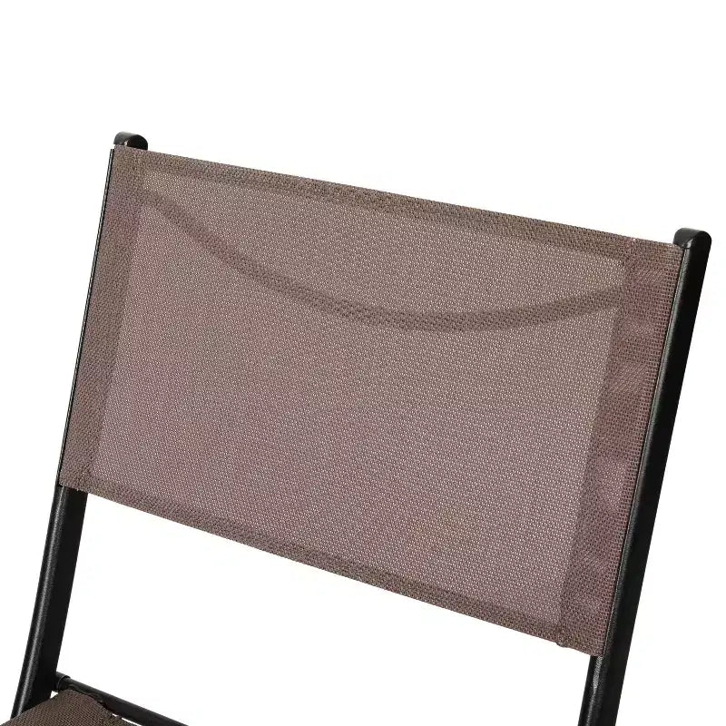 Lot de 4 chaises pliantes Emma and Oliver pour usage intérieur/extérieur avec matériau Flex Comfort et cadres en acier