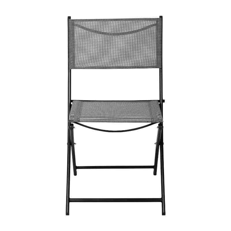 Lot de 4 chaises pliantes Emma and Oliver pour usage intérieur/extérieur avec matériau Flex Comfort et cadres en acier