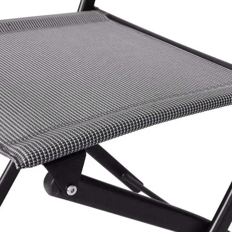 Lot de 4 chaises pliantes Emma and Oliver pour usage intérieur/extérieur avec matériau Flex Comfort et cadres en acier