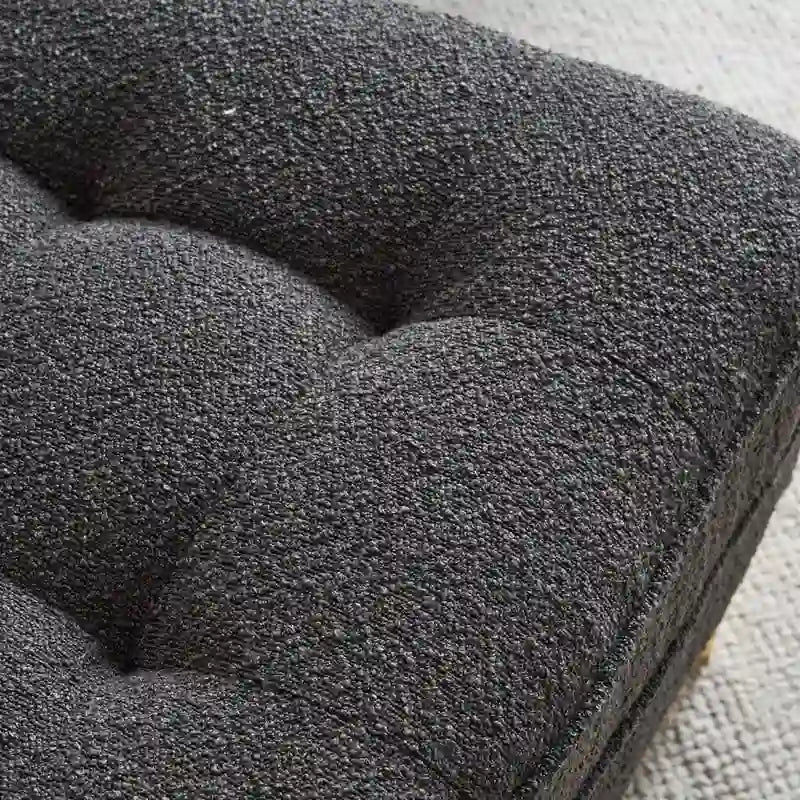 Canapé modulable d'intérieur à 3 places avec pieds trépied dorés
