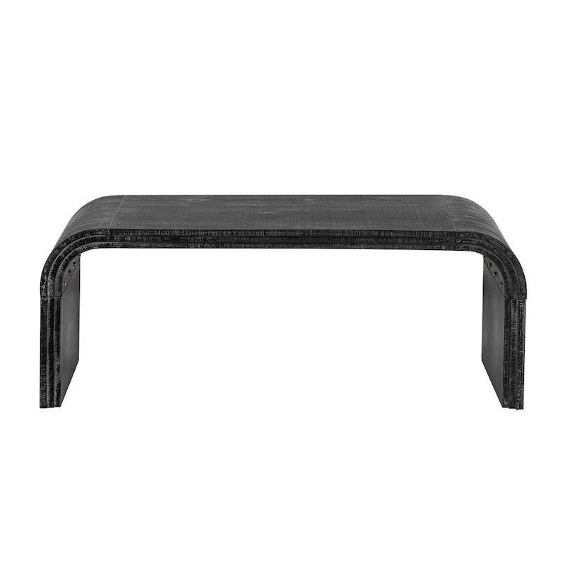 Table basse de style Art déco incurvé – 23,60 x 47,20 x 18,50