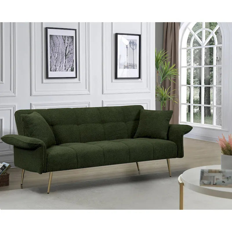 Canapé-lit double convertible avec accoudoirs pliants - 31,10 x 70,00 x 31,49