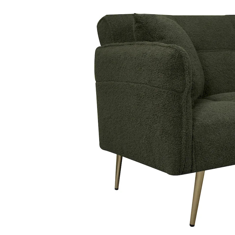 Canapé-lit double convertible avec accoudoirs pliants - 31,10 x 70,00 x 31,49