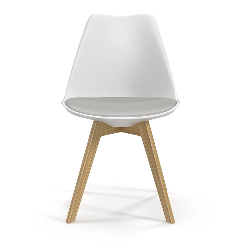 Chaises d'appoint Céline à pieds naturels (lot de 2)