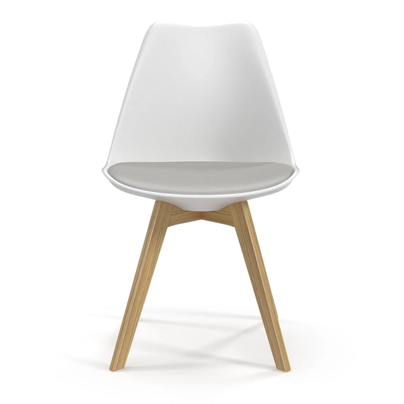 Chaises d'appoint Céline à pieds naturels (lot de 2)