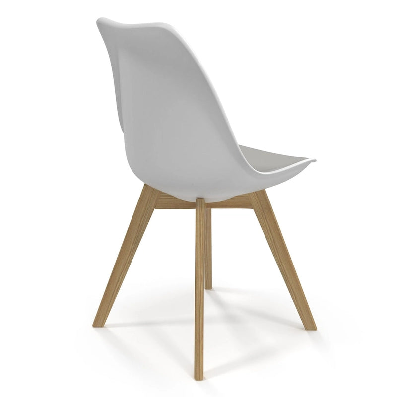 Chaises d'appoint Céline à pieds naturels (lot de 2)