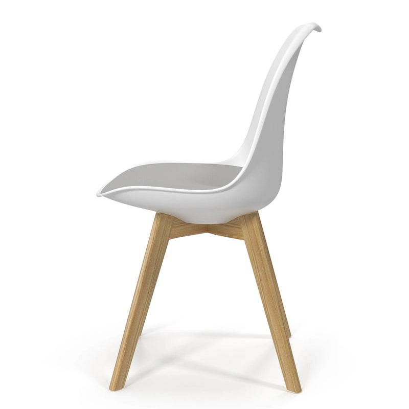 Chaises d'appoint Céline à pieds naturels (lot de 2)
